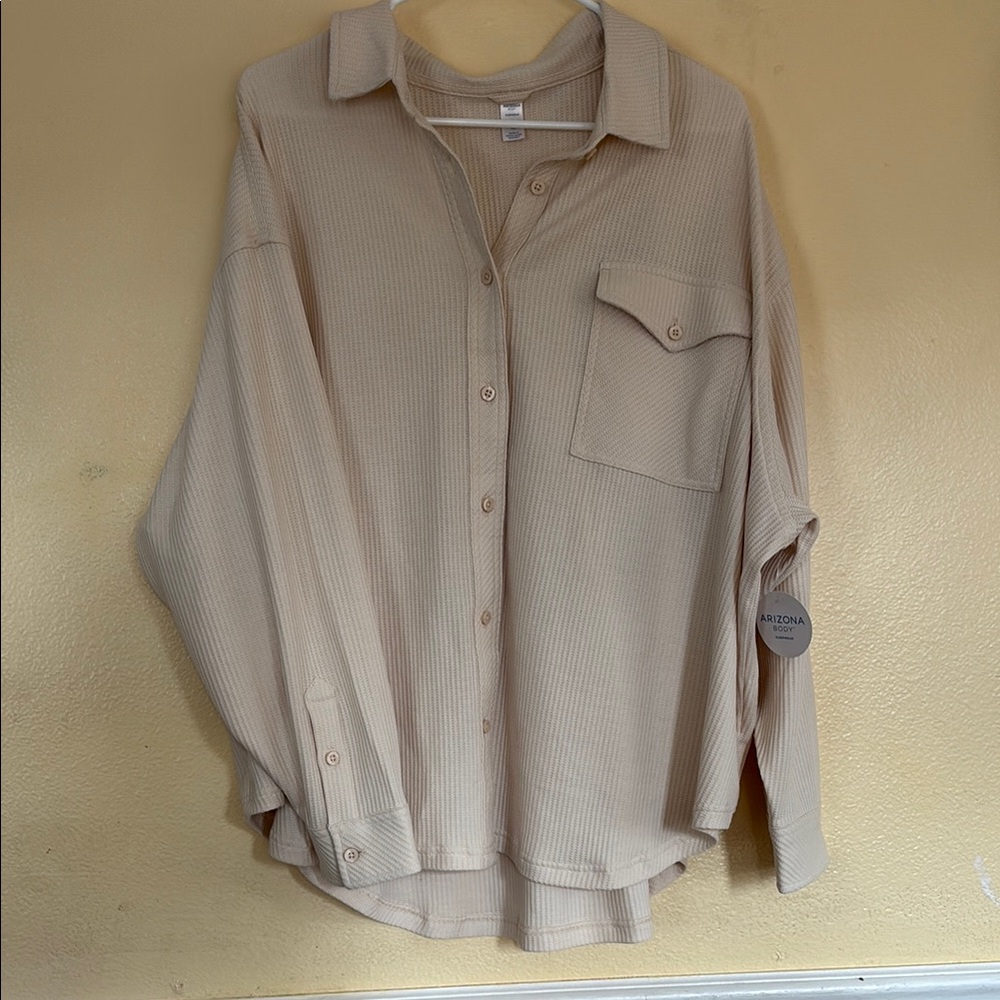 Arizona Beige Button-Up Shirt